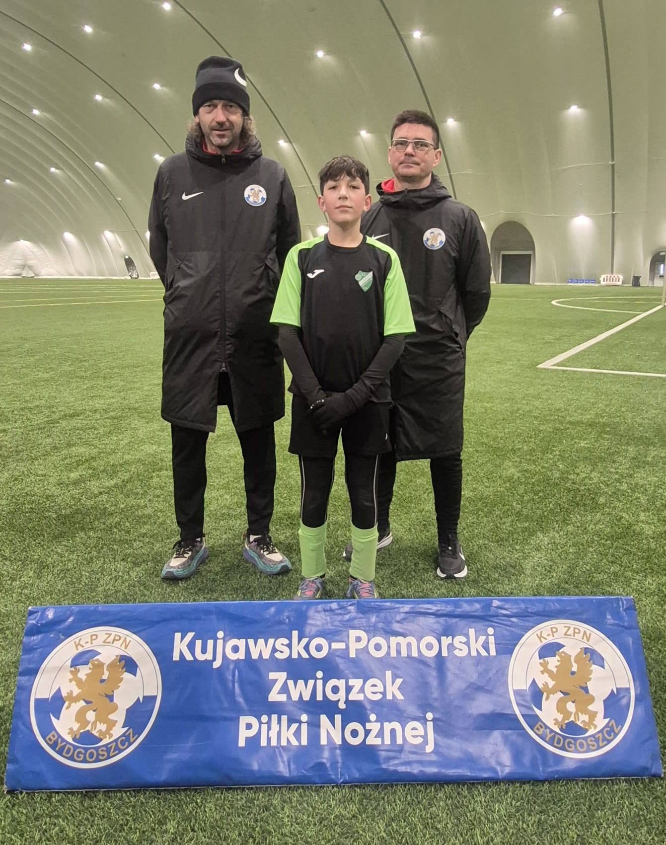 Młody zawodnik Cuiavii Inowrocław na konsultacji K-PZPN