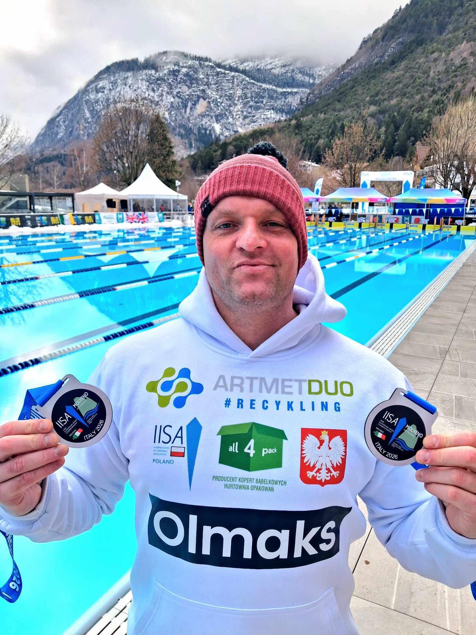 Drugie srebro Tomasza Kosmalskiego. Medal w wodzie o temperaturze 2°C