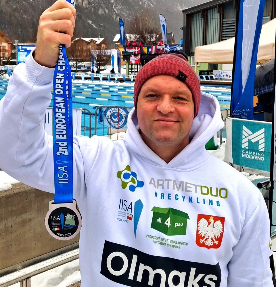 Tomasz Kosmalski z Inowrocławia wicemistrzem Europy w pływaniu lodowym 9 Tomasz Kosmalski - Inowrocław
