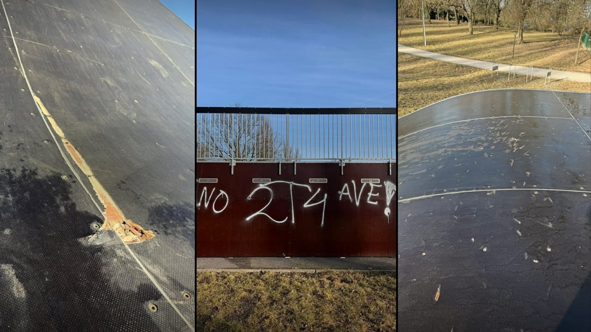 Zniszczenia w inowrocławskim skateparku. Urządzenie ponownie wymaga naprawy